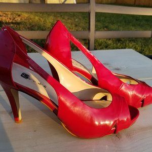 Shiny Red Heels